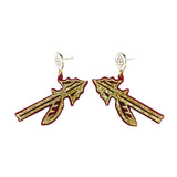 Golden Spear Noles Statement Earrings - The Pink Pineapple 850