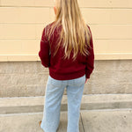 Golden Spirit Mock Neck Sweater - The Pink Pineapple 850