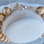 Golden Statement Bead Necklace - The Pink Pineapple 850