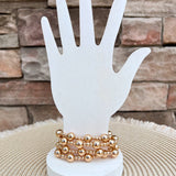Golden Tide Beaded Bracelet Set - The Pink Pineapple 850