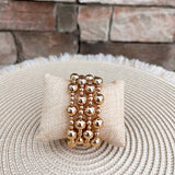 Golden Tide Beaded Bracelet Set - The Pink Pineapple 850