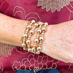 Golden Tide Beaded Bracelet Set - The Pink Pineapple 850