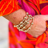 Golden Tide Beaded Bracelet Set - The Pink Pineapple 850