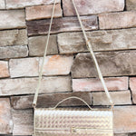 Golden Weave Luxe Crossbody Bag - The Pink Pineapple 850
