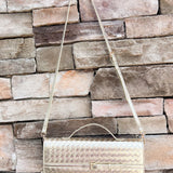 Golden Weave Luxe Crossbody Bag - The Pink Pineapple 850