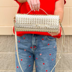 Golden Weave Luxe Crossbody Bag - The Pink Pineapple 850