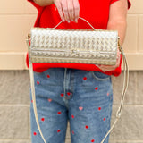 Golden Weave Luxe Crossbody Bag - The Pink Pineapple 850