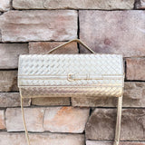 Golden Weave Luxe Crossbody Bag - The Pink Pineapple 850
