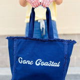 Gone Coastal Fringe Tote - The Pink Pineapple 850