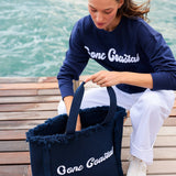 Gone Coastal Fringe Tote - The Pink Pineapple 850