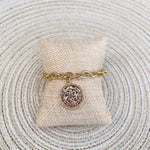 Grace Cross Chain Rustic 16k Gold Filled Bracelet - The Pink Pineapple 850