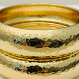 Hammered Gold Hinge Cuff Bracelet - The Pink Pineapple 850