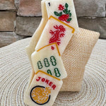 Hand-Painted Mahjong Claw Clip - The Pink Pineapple 850