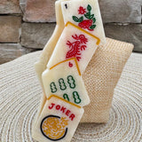 Hand-Painted Mahjong Claw Clip - The Pink Pineapple 850