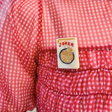 Hand - Painted Mahjong Joker Brooch - The Pink Pineapple 850