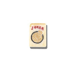 Hand - Painted Mahjong Joker Brooch - The Pink Pineapple 850