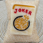 Hand-Painted Mahjong Joker Brooch- Restock Preorder - The Pink Pineapple 850