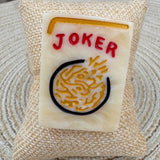 Hand-Painted Mahjong Joker Brooch- Restock Preorder - The Pink Pineapple 850
