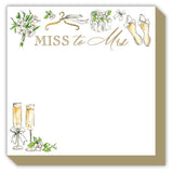 Hand Painted Miss to Mrs. Luxe Bridal Notepad - The Pink Pineapple 850