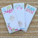 Handpainted Mahjong Tiles Oh My Mahj Skinny Notepad - The Pink Pineapple 850