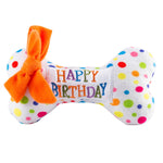 Happy Birthday Bone Squeaker Dog Toy - The Pink Pineapple 850
