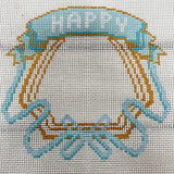 Happy Crest Canvas – Blue - The Pink Pineapple 850