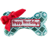 Happy Howlidays Puppermint Green Stars Bone Dog Toy - The Pink Pineapple 850