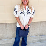 Harbor Heirloom Embroidered Top - The Pink Pineapple 850
