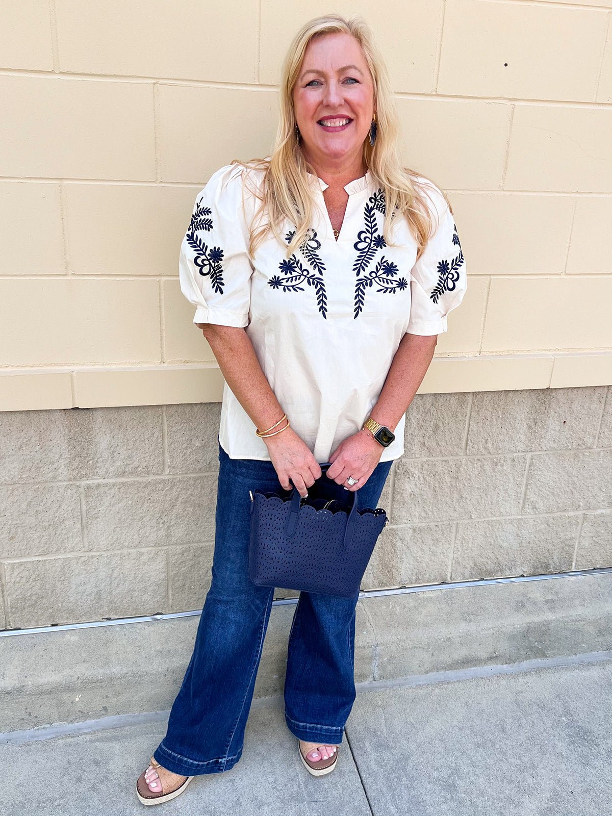 Harbor Heirloom Embroidered Top - The Pink Pineapple 850