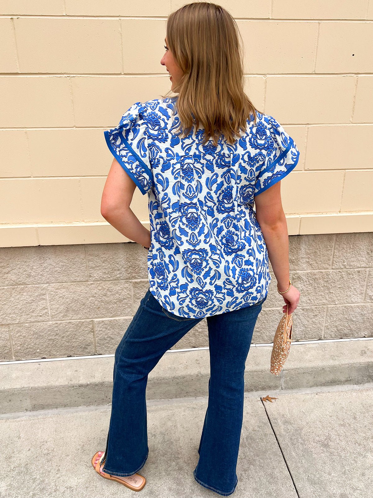 Harbor Heirloom Print Top - The Pink Pineapple 850