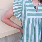 Harbor Market Stripe Mini Dress - The Pink Pineapple 850