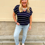 Harbor Stripe Knit Top - The Pink Pineapple 850