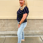 Harbor Stripe Knit Top - The Pink Pineapple 850