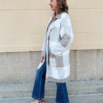 Harbor View Plaid Knit Jacket - The Pink Pineapple 850