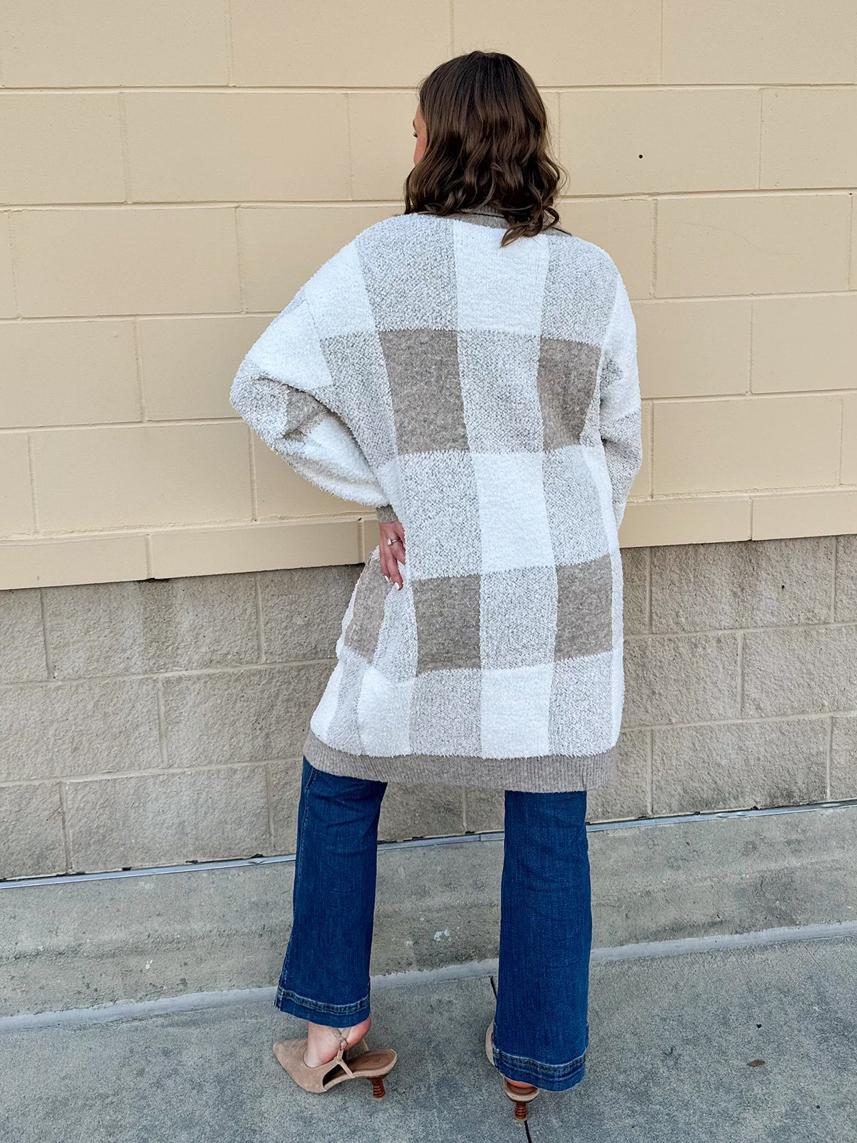 Harbor View Plaid Knit Jacket - The Pink Pineapple 850