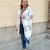 Harbor View Plaid Knit Jacket - The Pink Pineapple 850