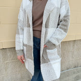 Harbor View Plaid Knit Jacket - The Pink Pineapple 850