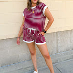 Harborline Ease Lounge Set in Burgundy - The Pink Pineapple 850