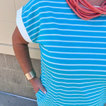 Harborline Ease T-Shirt Dress in Mint - The Pink Pineapple 850