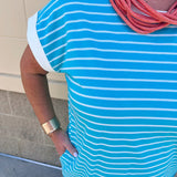 Harborline Ease T-Shirt Dress in Mint - The Pink Pineapple 850