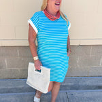 Harborline Ease T-Shirt Dress in Mint - The Pink Pineapple 850