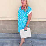 Harborline Ease T-Shirt Dress in Mint - The Pink Pineapple 850