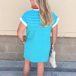 Harborline Ease T-Shirt Dress in Mint - The Pink Pineapple 850