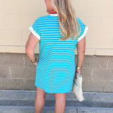 Harborline Ease T-Shirt Dress in Mint - The Pink Pineapple 850