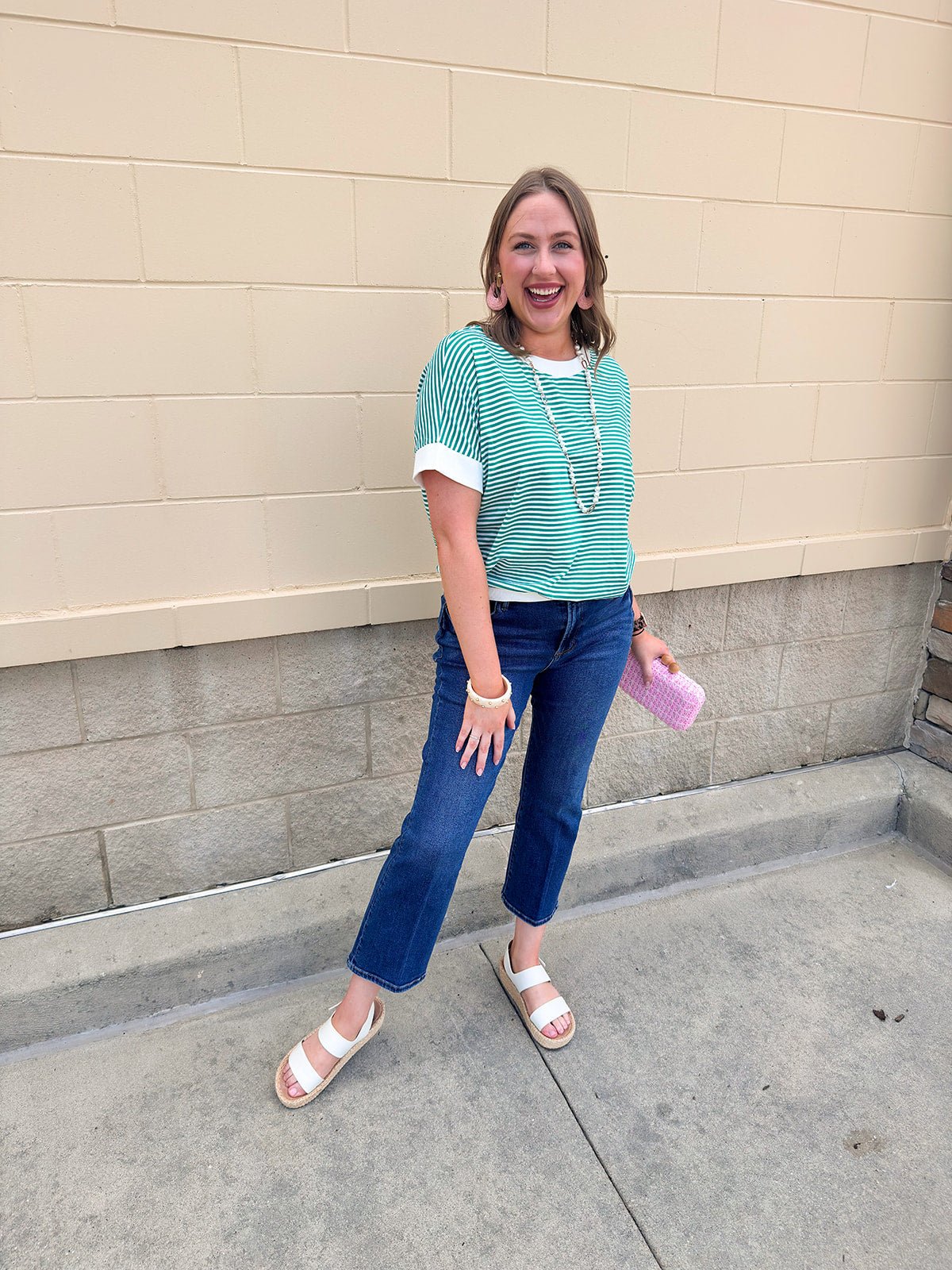 Harborline Ease Top in Kelly Green - The Pink Pineapple 850
