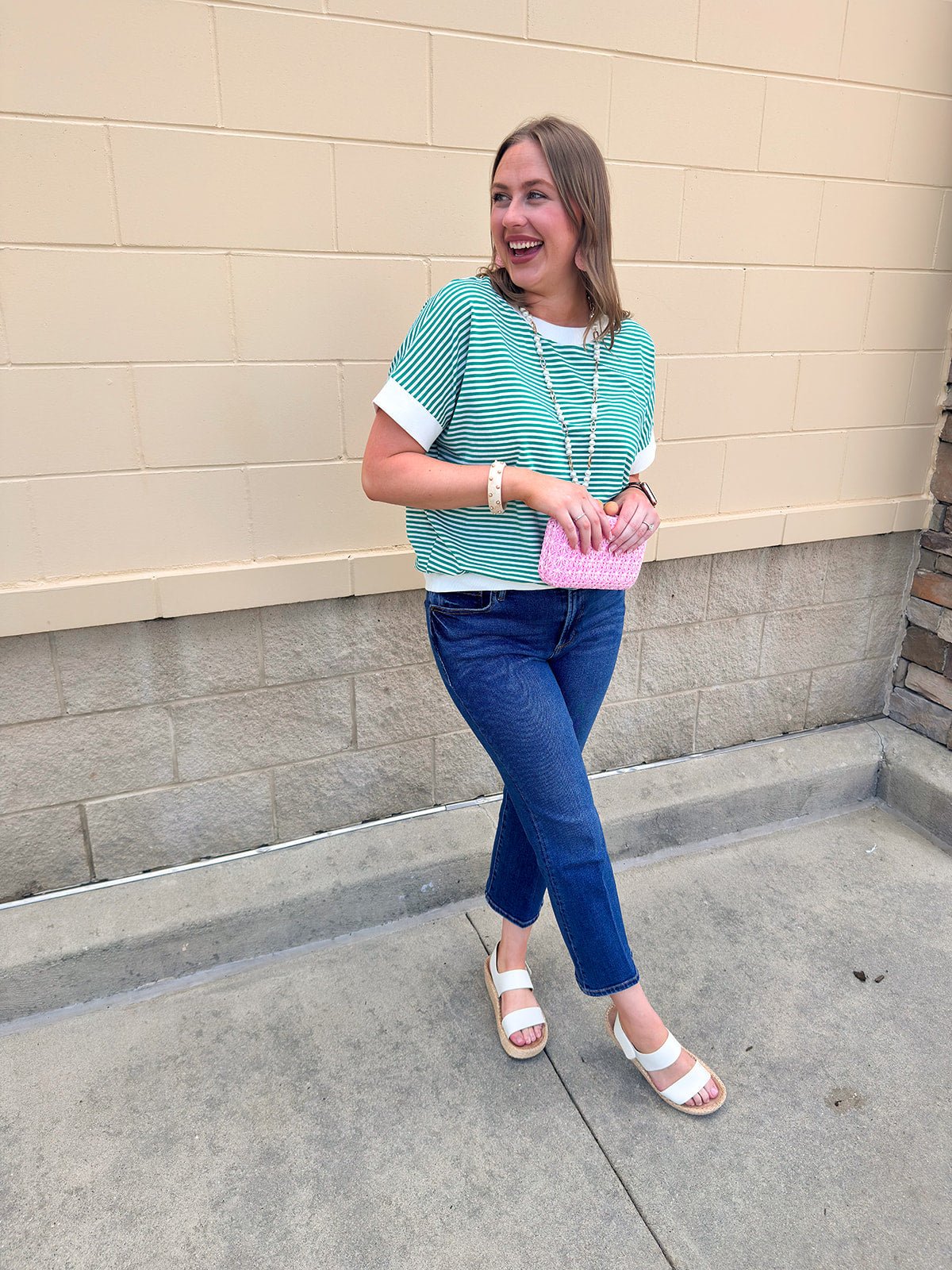 Harborline Ease Top in Kelly Green - The Pink Pineapple 850