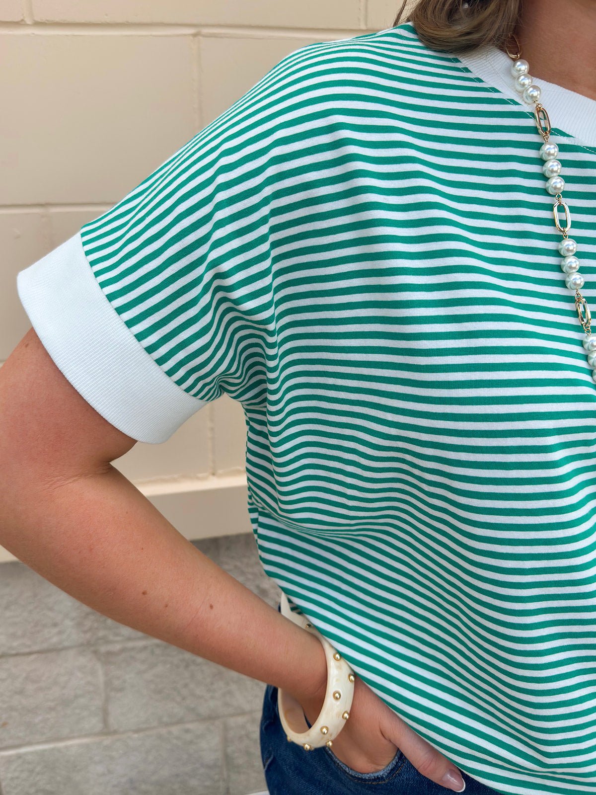 Harborline Ease Top in Kelly Green - The Pink Pineapple 850