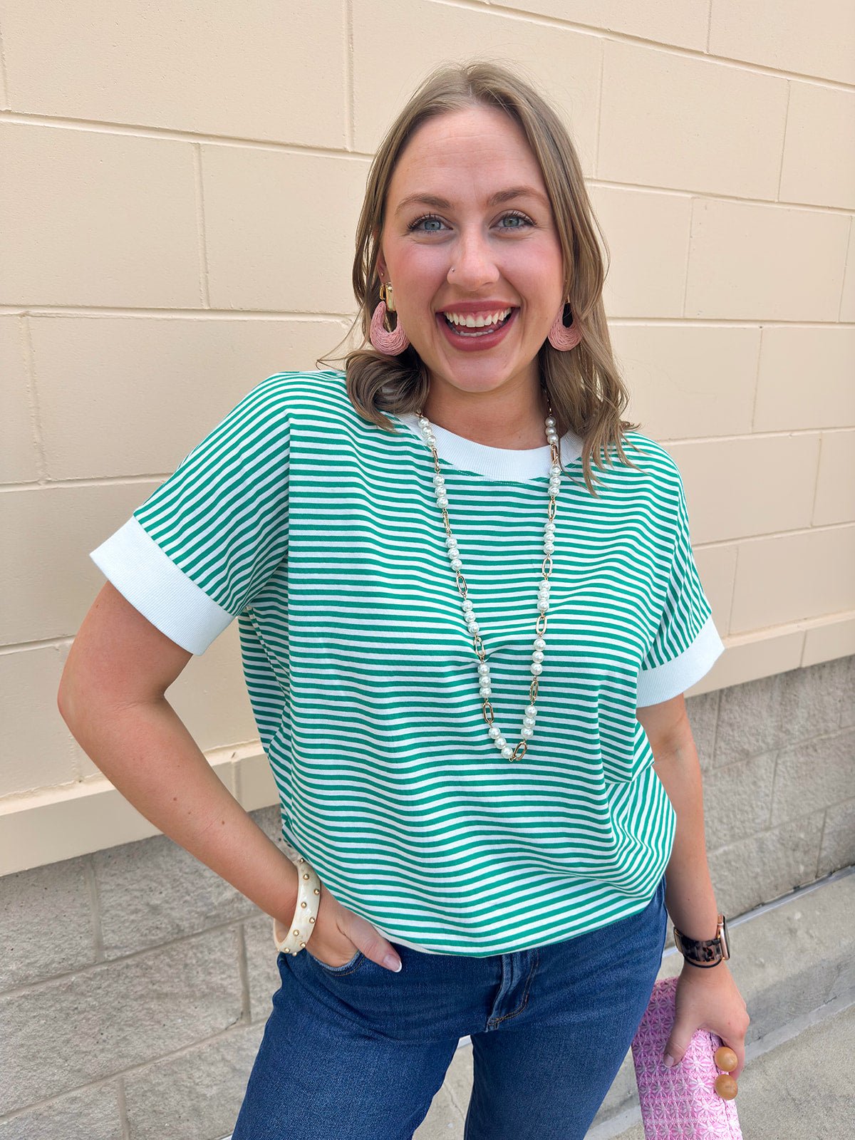 Harborline Ease Top in Kelly Green - The Pink Pineapple 850