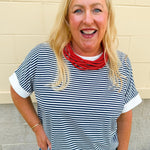 Harborline Ease Top in Navy - The Pink Pineapple 850