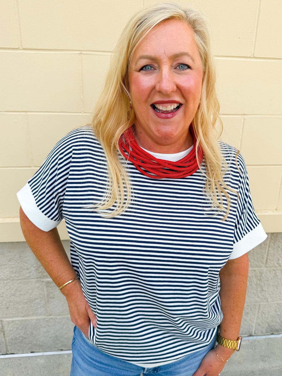 Harborline Ease Top in Navy - The Pink Pineapple 850